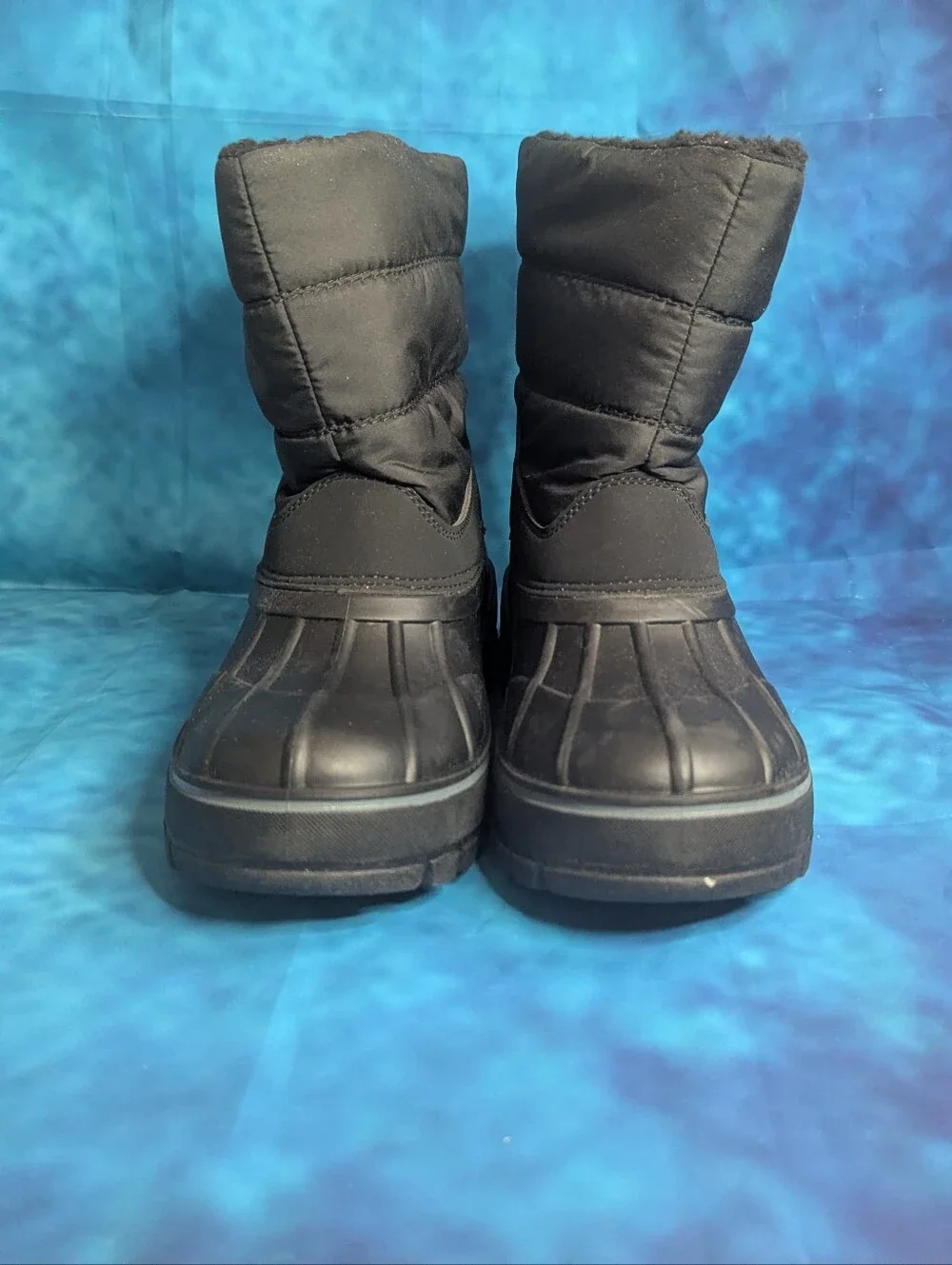 Lands End Waterproof Insulated Fleece Kids Snow Boot Black Big Kid 7 M